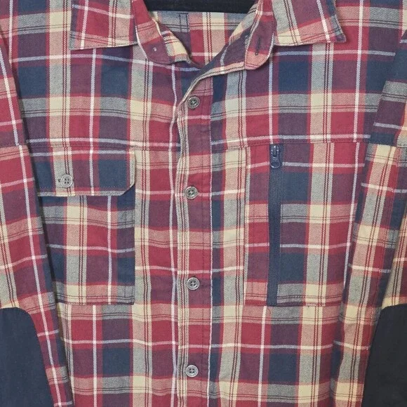 Wrangler ATG All Terrain Gear Plaid Flannel Shirt – Men’s XL - Picture 2 of 10